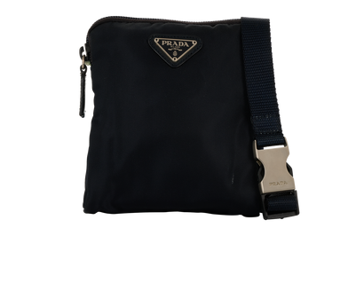 Logo-Plaque Mini Belt Bag, &pound;110, Handbags, Navy, Nylon, Front view